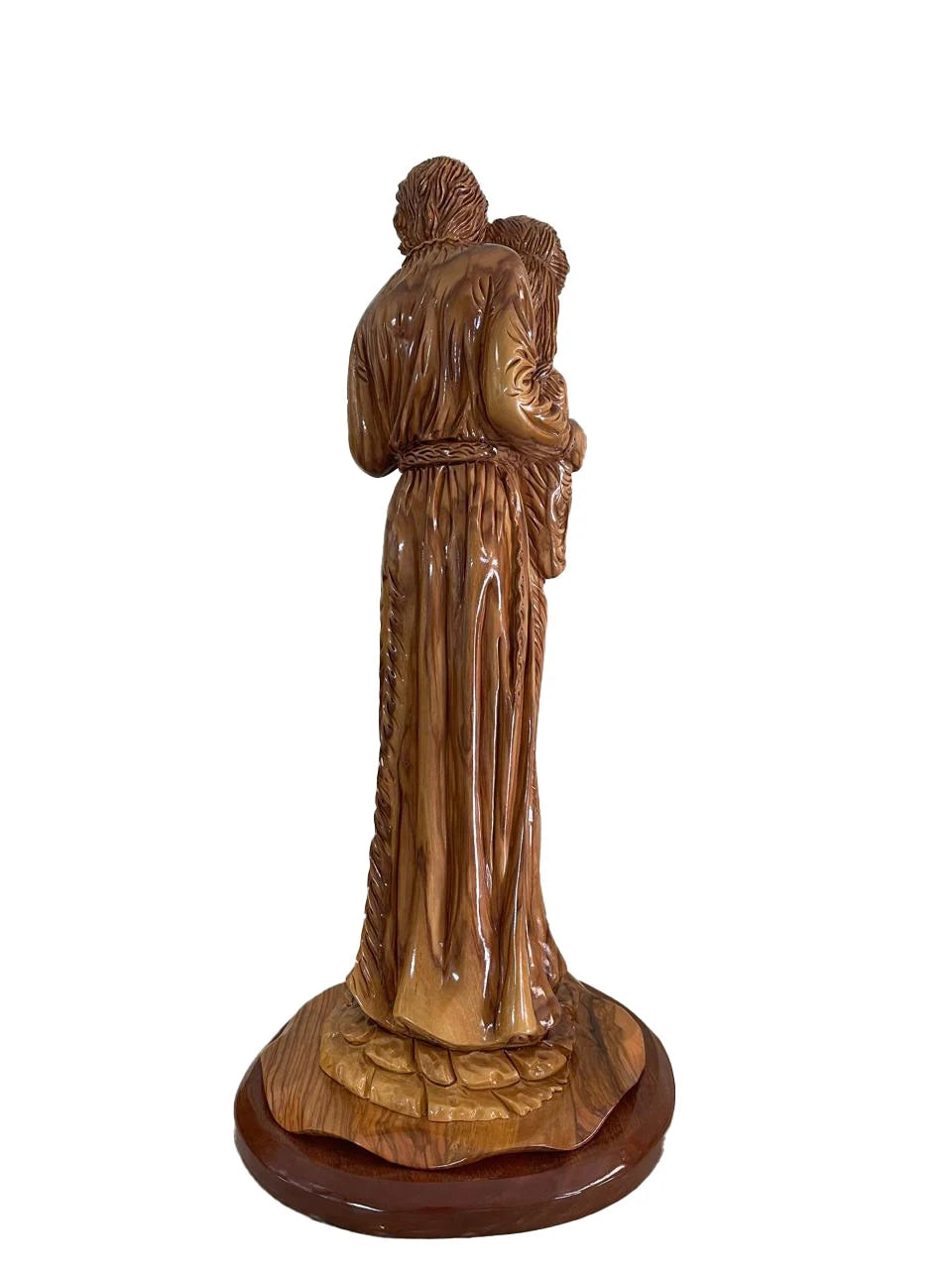 Holy Family – Hand Carved Olive Wood Panel – Holy Land