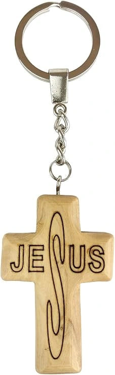 Olive Wood Religious Key Chains – Holy Land