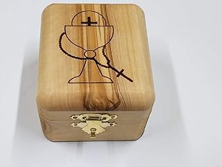 Handcrafted Olive Wood Box – Jewelry & Rosary – Holy Land