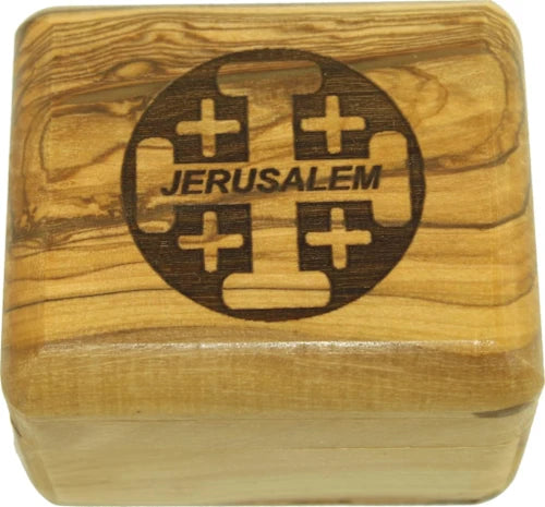 Handcrafted Olive Wood Box – Jewelry & Rosary – Holy Land