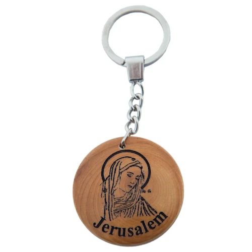 Olive Wood Religious Key Chains – Holy Land