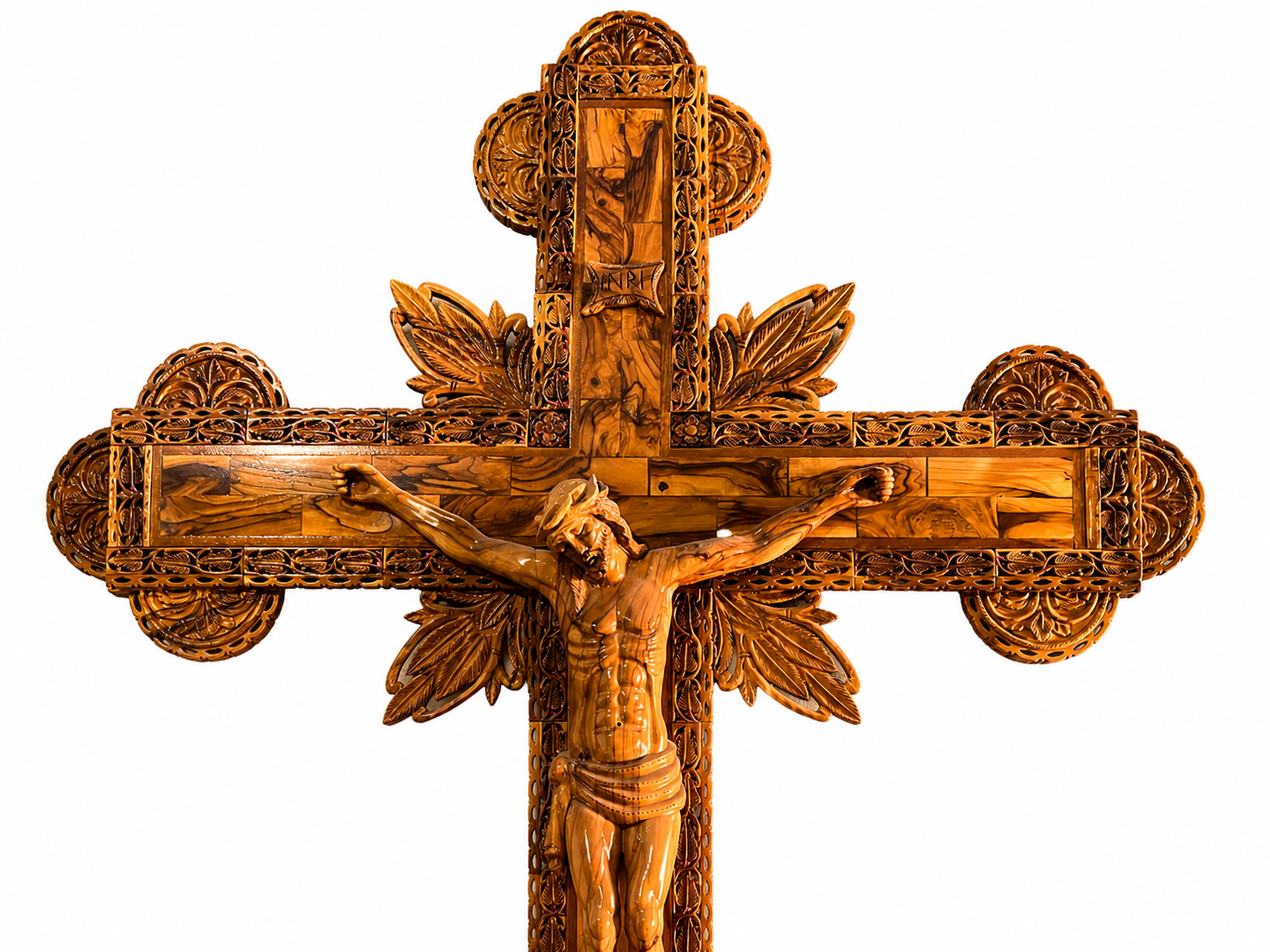 Handcrafted Olive Wood Cross – Holy Land