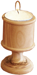Handcrafted Olive Wood Candle Holder – Holy Land