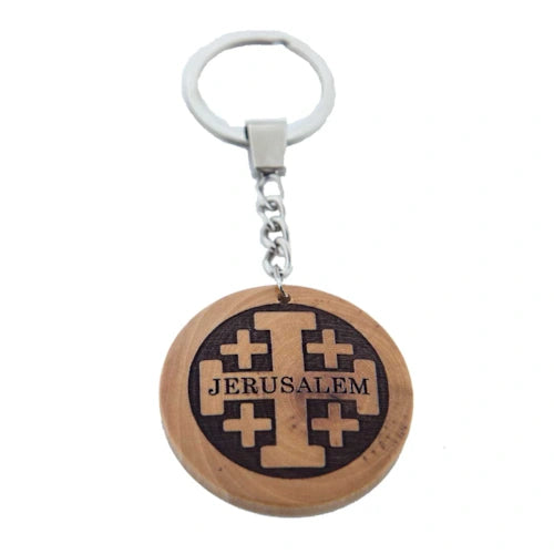 Olive Wood Religious Key Chains – Holy Land