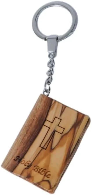 Olive Wood Religious Key Chains – Holy Land
