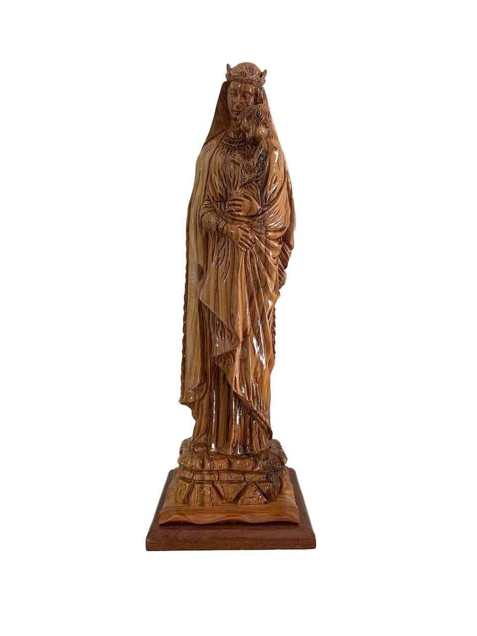 Virgin Mary with Child – Olive Wood