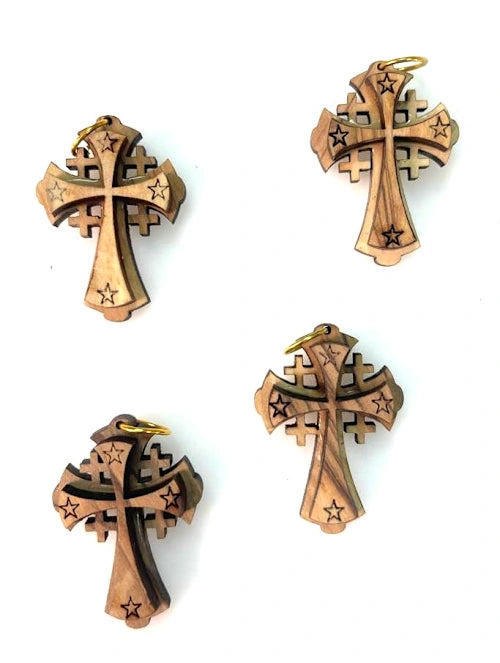 Olive Wood Christmas Ornaments and Charms