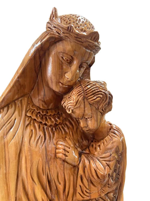 Virgin Mary with Child – Olive Wood