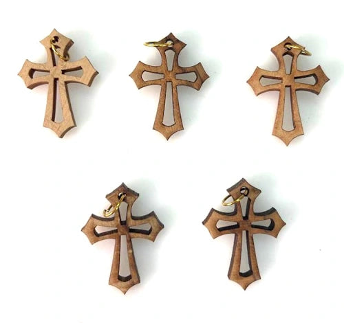 Olive Wood Christmas Ornaments and Charms