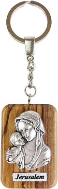 Olive Wood Religious Key Chains – Holy Land