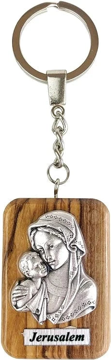 Olive Wood Religious Key Chains – Holy Land