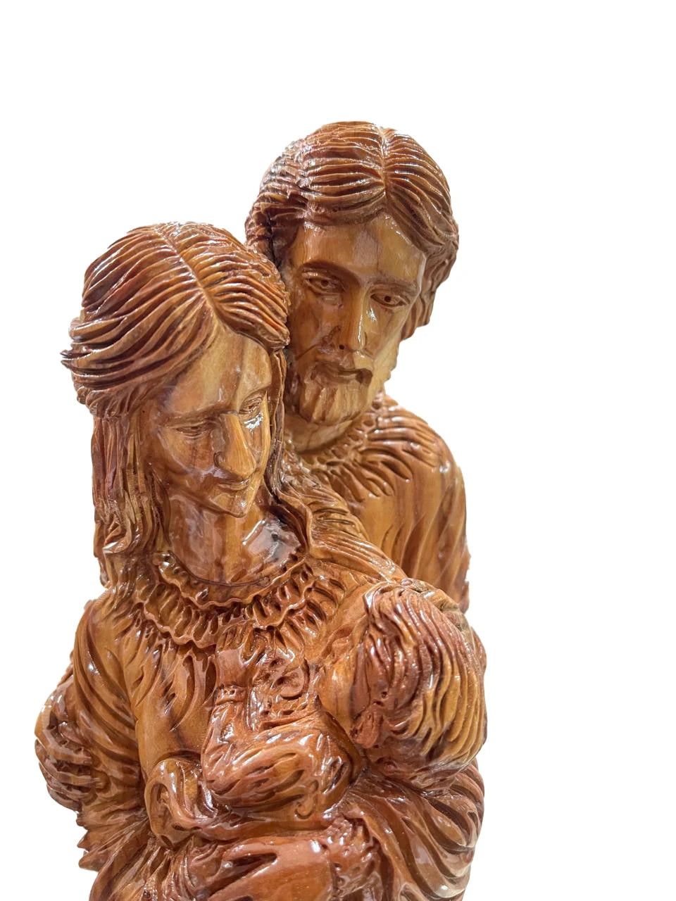 Holy Family – Hand Carved Olive Wood Panel – Holy Land