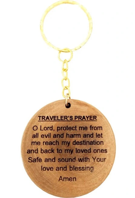 Olive Wood Religious Key Chains – Holy Land