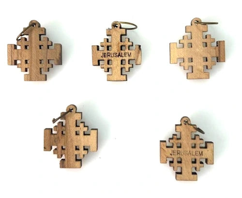 Olive Wood Christmas Ornaments and Charms