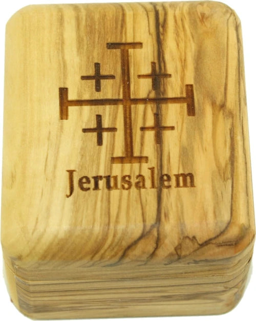 Handcrafted Olive Wood Box – Jewelry & Rosary – Holy Land