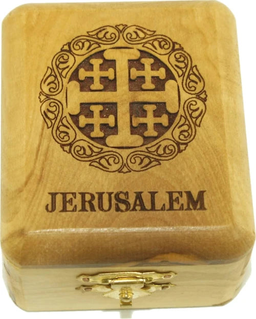 Handcrafted Olive Wood Box – Jewelry & Rosary – Holy Land