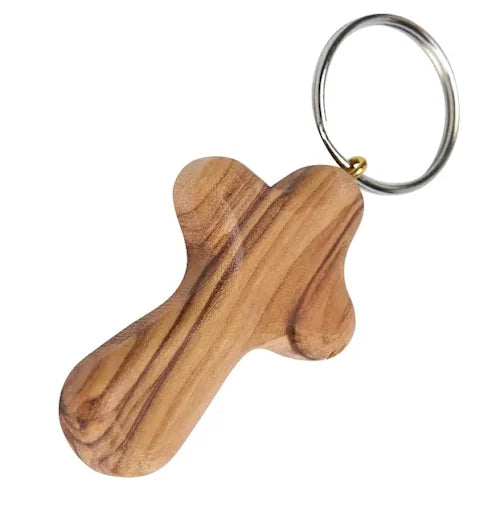 Olive Wood Religious Key Chains – Holy Land