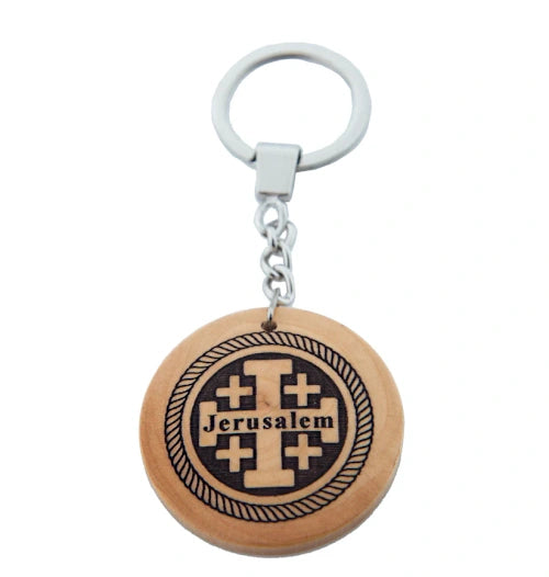 Olive Wood Religious Key Chains – Holy Land