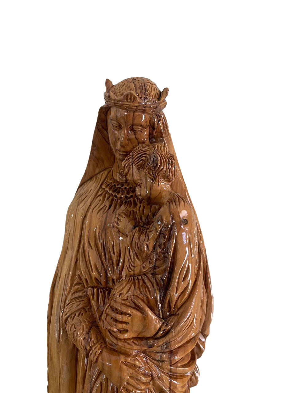 Virgin Mary with Child – Olive Wood