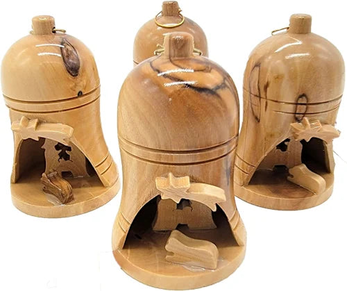 Olive Wood Christmas Ornaments and Charms